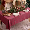 Mantel Yimanqiyun, cuadros rojos, mantel de decoración para fiestas navideñas, tela estilo americano, forma rectangular