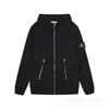 Sudadera con capucha Correct Ston Stone para Hombre y Mujer, Color Puro, Manga de Isla, Estilo Insignia, Chaqueta con Cremallera, Mangas Largas de Moda