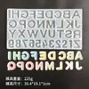 Epóxi de Cristal Letras Inglesas Números Forma Molde de Silicone DIY Enfeites Feitos à Mão Números de Resina Pingentes Charms
