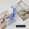 Florero Delphinium de un solo tallo Peonía Arreglo Floral de Boda Flor Artificial Decoración Suave para el Hogar Escenario Flor Artificial Floristería de Hotel