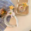 Presente de aniversário infantil: Faixa de cabelo de bolo de morango, faixa de cabelo de desenho animado fofa para meninas, faixa de cabelo de bebê, não aperta a cabeça, acessório de cabelo para menininha