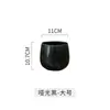 Simples preto e branco jardinagem decorações home office vaso de flor pequeno de cerâmica verde vaso de flor barriga de tambor linha vaso de flor atacado