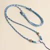 Cordão para Pingente Tingido em Degradê Feito à Mão Trançado Corrente para Suéter Cordão para Pingente de Ouro Jade Jadeíta Atacado
