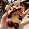 Campanilla de Viento de Cáscara de Fruta Muñeco de Vaina de Frijol Colgante Hecho a Mano DIY para Bolsa de Plantas Llavero Decorativo Regalo Creativo Colgante para Coche