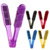 Peine Férula Transparente de Cerdas de Jabalí para el Hogar Alisador de Cabello Peine Férula Cabello Rizado Flequillo Aire Resistente a Altas Temperaturas Estilizado Alisado