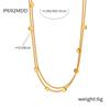 Collar de cadena de cuentas de moda estilo flor elegante, collar de cadena para clavícula de doble capa de acero de titanio, temperamento exquisito, personalidad de la Reina Madre del Oeste, todo para combinar