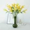 Flores de Felpa Simuladas de Acacia de Venta Caliente Transfronteriza, Flores Artificiales, Adornos de Decoración para el Hogar y Bodas, Flores Simuladas de Alta Gama al por Mayor