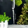 Árbol de Navidad 2024 Copo de Nieve Decorativo Escena Fantástica Decoraciones Festivas Acrílico Transparente Copo de Nieve Adornos Colgantes para Regalo