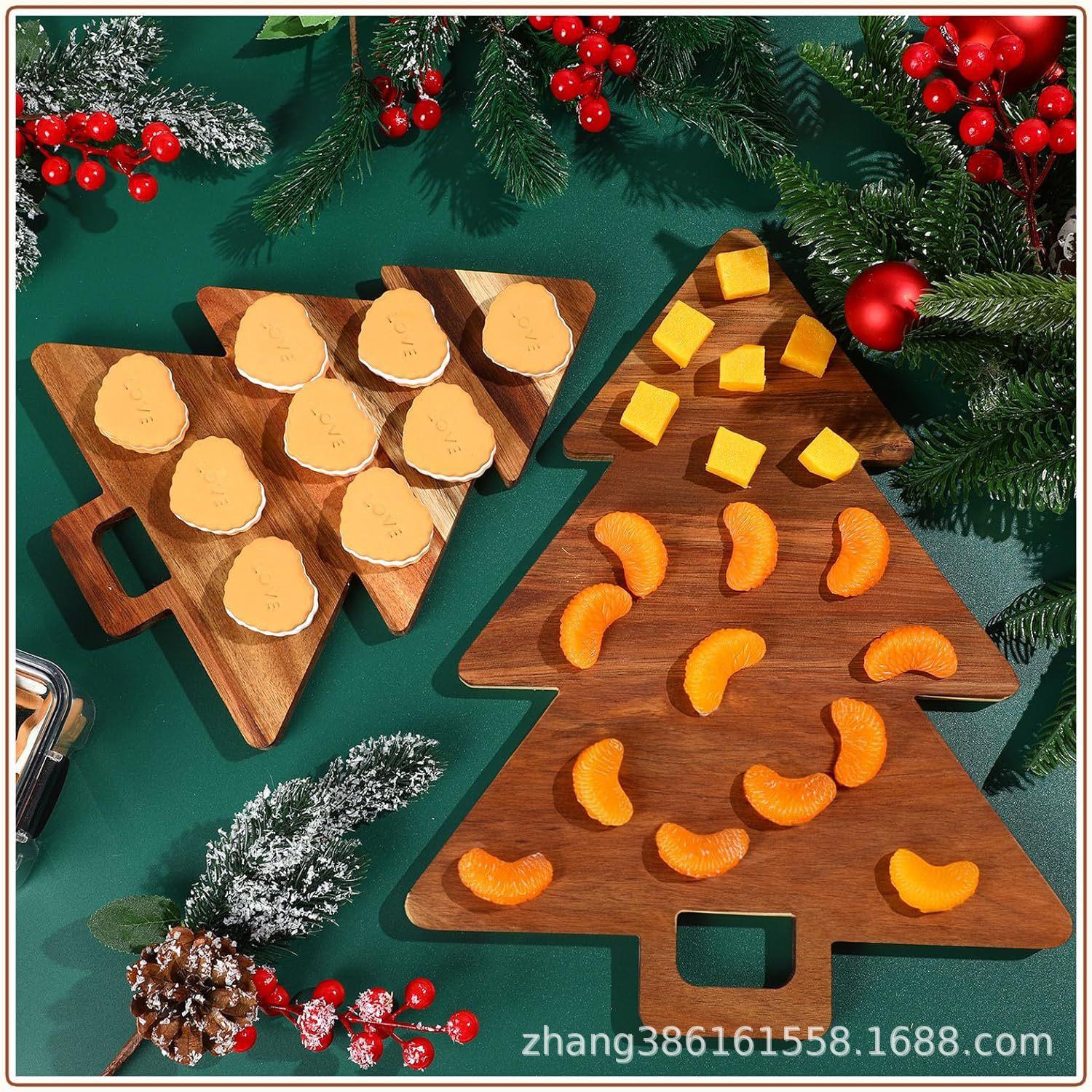 木制圣诞树菜板