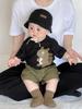 Ropa para niños de Corea del Sur Camiseta de niño Traje de verano Guapo Dibujos animados para niños Estampado Pantalones cortos Bebé Fresco Moderno Casual