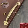 Manija de Puerta Ruyi Herrajes Pequeños Accesorios Gabinete Antiguo Puerta Cajón Retro Manija de Cobre Puro Todo Cobre Macizo Manija China
