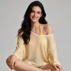 Camisa de protección solar a rayas azules transfronteriza, estilo coreano para chicas calientes, camiseta de manga larga suelta y fina para primavera/verano, comercio exterior