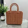 Cesta de Palha Tecida Cesta de Presente Lua Cheia de Aniversário Cesta de Lembrancinha de Casamento Banquete de Casamento Presente de Primeiro Aniversário Cesta Tote para Armazenamento de Lanches da Educação Infantil