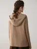 26 Suéteres Gruesos Nuevos de Cachemir con Capucha, Chaleco con Cremallera, Cárdigan de Punto para Mujer, Chaqueta Interior para Otoño e Invierno
