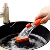 Cepillo Mágico para Limpiar Ollas, Cepillo para Lavar Platos de Mango Largo, No Daña las Ollas, No se Pega a las Manos, Cepillo para Limpiar Ollas Específico para Cocina, Dispensador Automático de Líquido, Modelo Nuevo