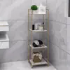Estantería de Almacenamiento para Baño Jub de Pie para Esquina del Baño Estantería de Almacenamiento para Esquina del Inodoro del Hogar Cocina