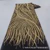 Tela para vestido con lentejuelas, encaje, tul, rayas de malla, parte inferior, lentejuelas, encaje, tul MN673