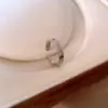 Anillo de Empalme Esmeralda Chapado en Oro Real, Anillo Vintage Retro para Dedo Índice, Accesorio de Mano Versátil de Lujo Ligero Nicho
