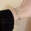 Pulsera de Trébol Completamente de Diamante para Niña Rica para Mujeres, Circonita Modelo Nuevo 2026, Aleación Popular de Nicho Exquisita Joyería para Mujeres