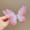 Horquilla de mariposa móvil para mujer y niña, accesorio para el cabello con clip de hada Mori Super, novedad de 2023, elegante horquilla de mariposa para la cabeza.