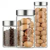 Frascos Sellados de Vidrio de Borosilicato de Alta Calidad al por Mayor para Almacenamiento de Té, Cáscara de Mandarina Seca, Especias y Nueces