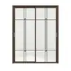 Estilo Minimalista Puerta Corredera Pesada Negra para Balcón Aleación de Aluminio Puerta de Vidrio Templado para Patio, Sala de Estar, Cocina, Puerta Corredera Insonorizada