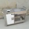 Mesa de Colección de Acero Inoxidable Mesa para Restos Pequeño Carrito Móvil para Escuela Fábrica Cocina Restaurante Desechos de Cocina