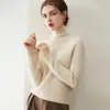 Suéter de Cuello Alto con Borde Enrollado de Cachemira Consinee 100% Cachemira Pura Suéter Base Tejido para Mujer Suéter Sencillo para Vestir por Capas