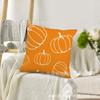 Amazon Explosiones Halloween Almohada Murciélago Calabaza de Terror Estampada Material de Lino Funda de Almohada Decorativa de Halloween