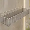 Prateleira de armazenamento para banheiro, sem necessidade de furar, para uso doméstico no banheiro, vaso sanitário, box do chuveiro ou área da pia, prateleira de armazenamento de parede