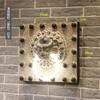 Lámpara de pared retro china Cabeza de dragón de viento faro exterior creativa patio sala de estar pasillo pasillo decoración Zen