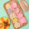 Grupo Bruxa Caçadora Molde de Biscoito Cabeça de Gato Grande Desenho Animado 3D Molde de Biscoito Mira Biscoitos Impressos Simulação de Argila DIY