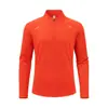 Camiseta de Manga Longa Respirável de Secagem Rápida Leve com Gola Alta para Caminhada, Montanhismo, Ciclismo, Camisa Esportiva Transfronteiriça Europeia e Americana Personalizada