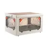 Caja transparente apilable para acampar al aire libre, caja de almacenamiento para ropa, juguetes, bocadillos, organizador de gran capacidad, almacenamiento junto a la cama