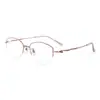 Gafas Junda Danyang Montura de Titanio Puro Medio Aro Femeninas Titanio Ultra Ligeras Se Pueden Equipar con Lentes Graduadas Anti Luz Azul 95491