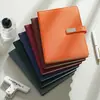 Set de Cuadernos A5 Transfronterizos con Impresión de Logo, Bloc de Notas de Oficina de Negocios Encuadernado en Cuero, Libreta de Registro de Reuniones de Trabajo al por Mayor