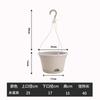 Vaso Pendurado NC Vaso Pendurado para Flores Plástico Espessado Carnudo Verde Lilu Xueying Cesto Pendurado para Interior Vaso de Resina Pendurado