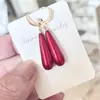 Pendientes de Perla con Forma de Gota de Agua de Moda Gancho de Oreja de Plata S925 Pendientes de Perla de Imitación de Concha Pendientes Largos de Gama Alta para Mujeres Aspecto Adelgazante Nuevo Estilo