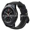 Adequado para Samsung Watch6 Pulseira de Couro com Padrão Cavalo Louco Huawei Watch5 Pro Pulseira de Couro 20/22mm