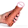Capa de Pênis de Silicone Aumentada e Alongada Capa de Pênis de Simulação de Cristal Divertida tpe Mace Brinquedo para Casal Capa Lock Essence
