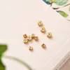 Acessórios Banhados a Ouro Prata de Lei S925 Contas de Moeda de Cobre Acessórios com Contas Acessórios DIY Moeda de Cobre Banhada a Ouro Prata