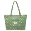 Nova bolsa com estampa de bolinhas transfronteiriça, bolsa tote casual, versão coreana da moda, bolsa de ombro versátil de grande capacidade para atacado