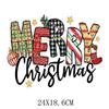 Letras inglesas transfronteiriças Estampagem a quente de Natal Padrão de impressão para roupas Logotipo de estampagem a quente Transferência térmica offset Adesivos de estampagem a quente