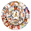 50 pegatinas de MarcusTheWorm, paquetes de emojis de memes virales divertidos, papelería al por mayor transfronteriza, pegatinas para equipaje DIY