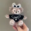 Chaveiro Lanyard Pingente Boneco de Pelúcia Urso Shirley Rose Duffy Fofo de Outono e Inverno Presente de Aniversário para Casal