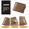 Nueva Cartera Corta para Hombre Retro Europea y Americana Gran Capacidad Portatarjetas Múltiples Cartera Multifuncional para Hombre Cartera de Hombre