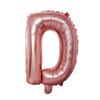 Globo de letra de cuerpo de 16 pulgadas globo team bride al por mayor globo oh baby globo de letra oro rosa