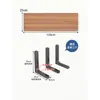Estante de almacenamiento de pared Soporte de pared Soporte de partición para colgar en la pared Estantería colgante de tablero en capas Estante de tablero de madera