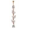 Conjunto de anéis para umbigo em aço inoxidável joia para piercing corporal anel umbilical Anéis para umbigo conjunto de 10 peças