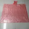 Poncho Descartável Espesso Z Portátil LDPE 50"X80" 2 Ponchos Transparentes de Seda com Logotipo Imprimível